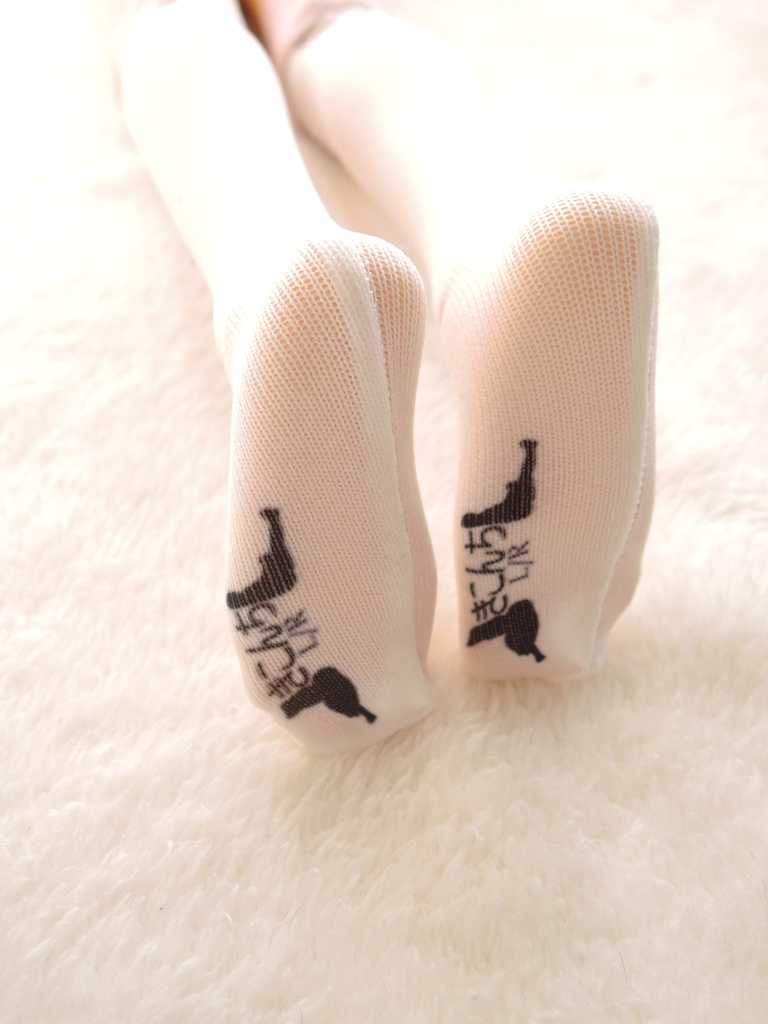 再販 1/3ドール用 ニーソックス オリジナルプリント 白猫ver.2