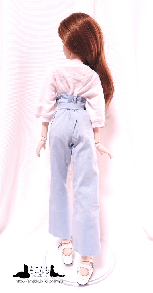 完売 DD・SD系サイズ ハイウェストワイドパンツ スカイブルー Boothの特集に載りました