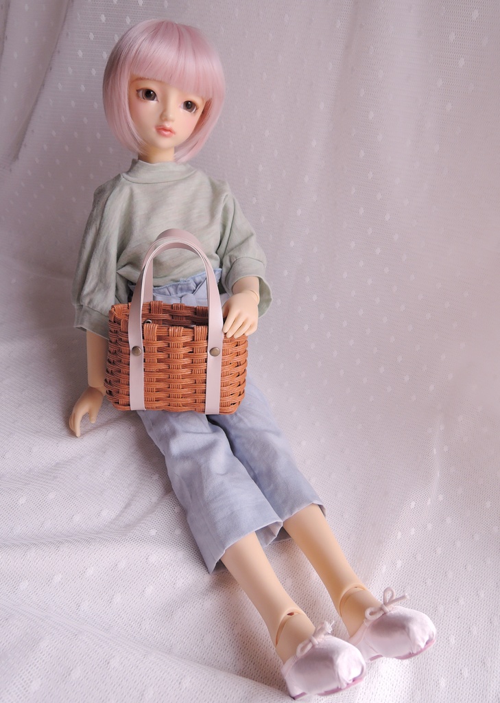 完売 DD・SD系サイズ ハイウェストワイドパンツ スカイブルー Boothの特集に載りました