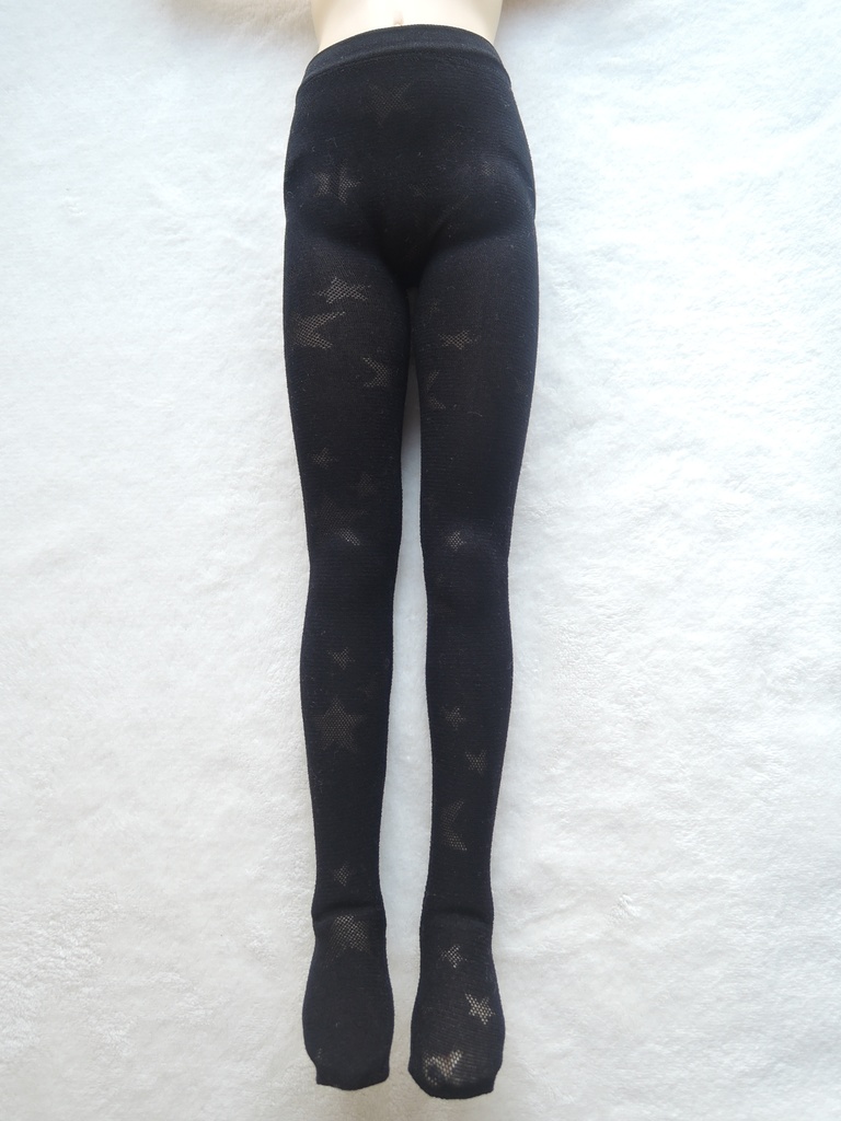 SD用ハイゲージタイツ 透かしスター ブラック