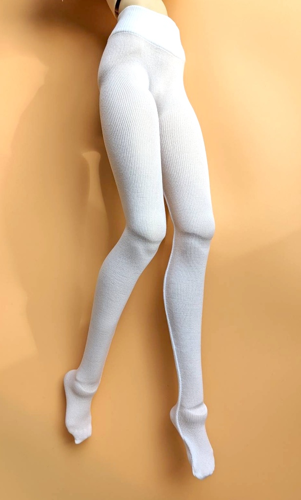 再販 DD系サイズ ハイゲージタイツ プレーンホワイト #2