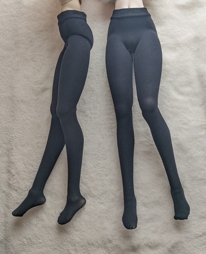 再販 DD系サイズ ハイゲージタイツ プレーン ブラック #4