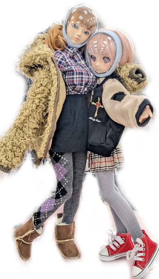 MDD系サイズ タイツ リブニット グレー