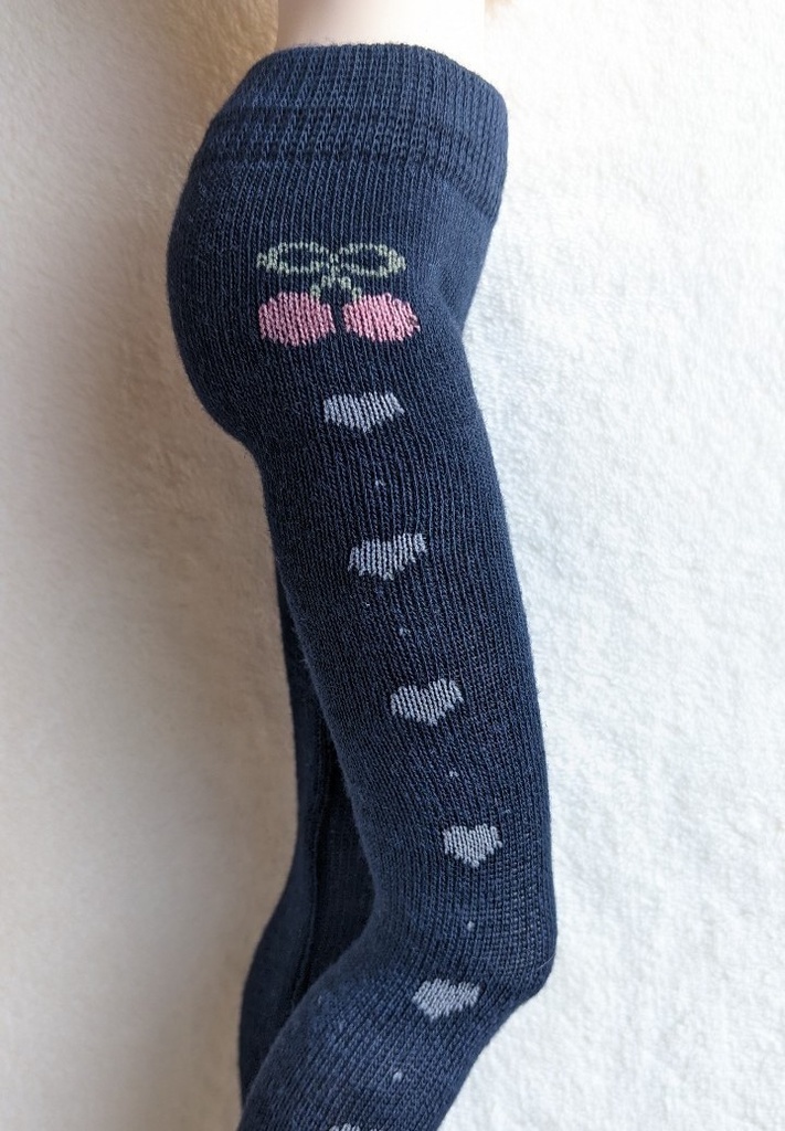 DDP系サイズ タイツ サイドミニハート ネイビー