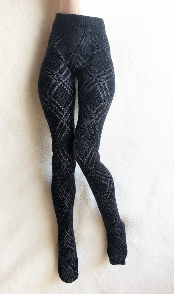last1 DDP系サイズ タイツ ビッグクロスダイヤ ブラック・グレー