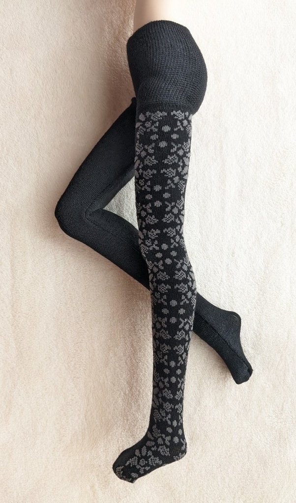 DDP系サイズ タイツ サイドアシメダマスク 黒・灰