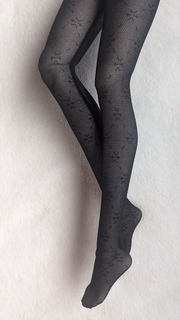 再販 DD系サイズ ハイゲージタイツ スタークロスダイヤ クリアブラック DDDy対応