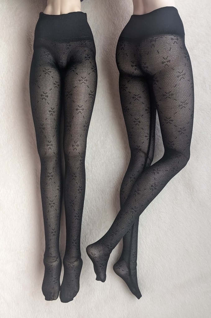 再販 DD系サイズ ハイゲージタイツ スタークロスダイヤ クリアブラック DDDy対応