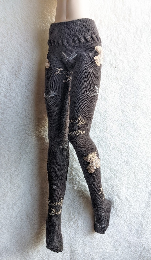 再販 last1 MDD系サイズ タイツ くまさんとリボン チョコ DDP着用可能