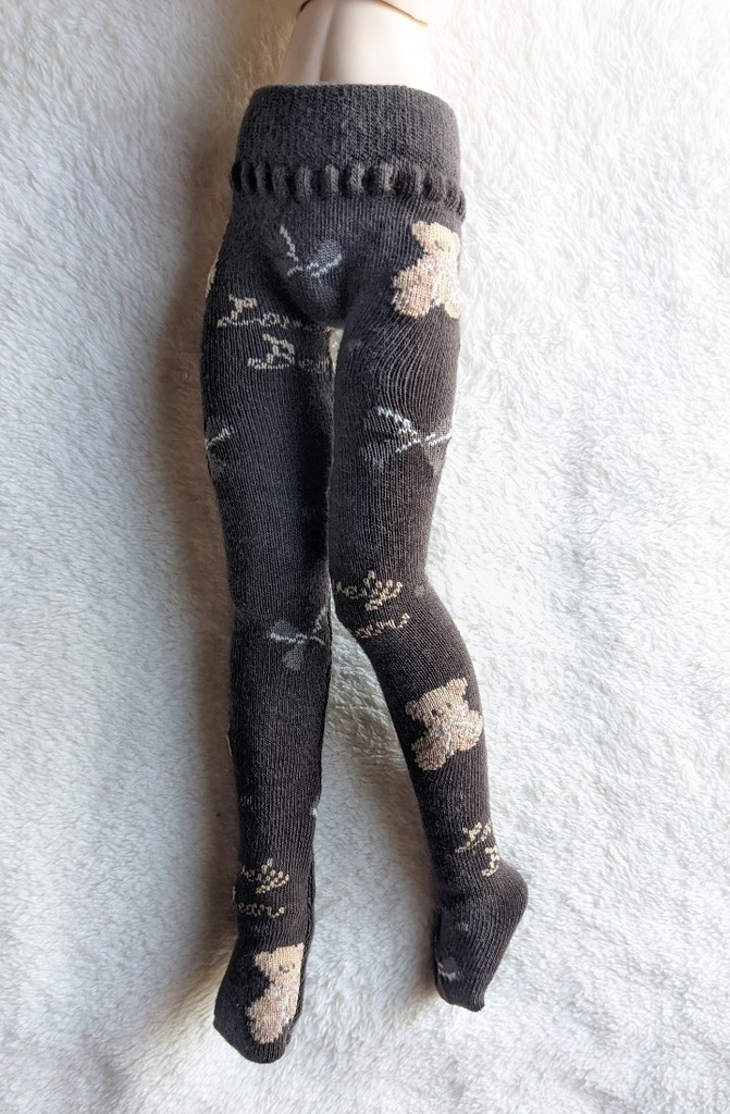 再販 last1 MDD系サイズ タイツ くまさんとリボン チョコ DDP着用可能