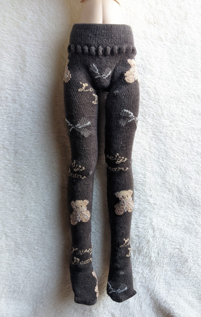 再販 last1 MDD系サイズ タイツ くまさんとリボン チョコ DDP着用可能