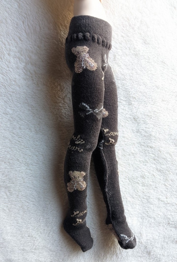 再販 last1 MDD系サイズ タイツ くまさんとリボン チョコ DDP着用可能