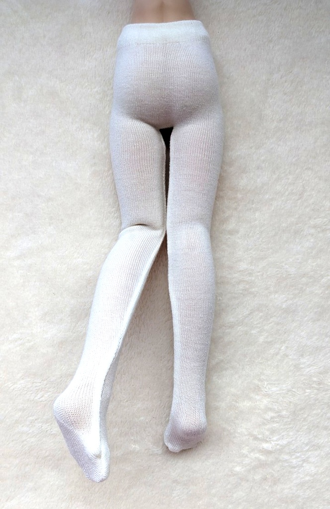再販 MDD系サイズ タイツ プレーン ホワイト ♯3