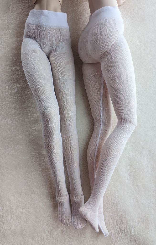 再販 DD系サイズ ハイゲージタイツ アネモネ クリアホワイト DDDy着用可能