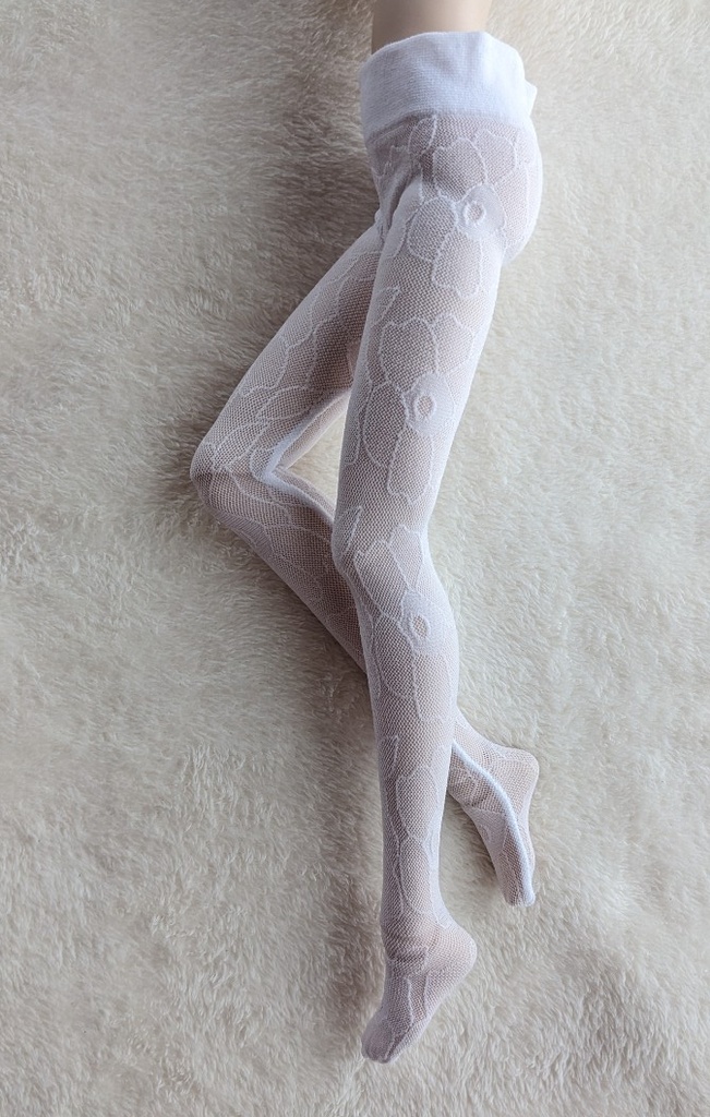 DDP系サイズ ハイゲージタイツ アネモネ クリアホワイト