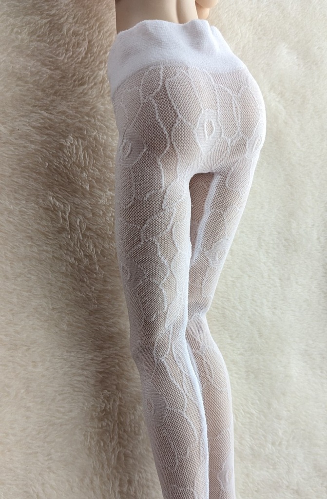 DDP系サイズ ハイゲージタイツ アネモネ クリアホワイト