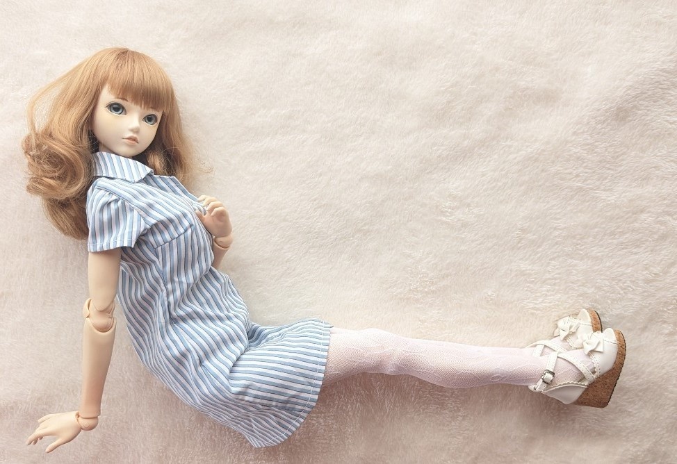 DDP系サイズ ハイゲージタイツ アネモネ クリアホワイト