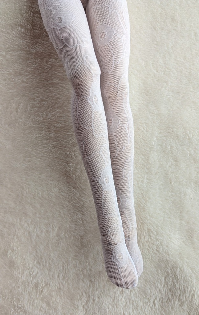 DDP系サイズ ハイゲージタイツ アネモネ クリアホワイト