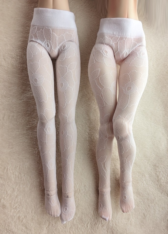 DDP系サイズ ハイゲージタイツ アネモネ クリアホワイト