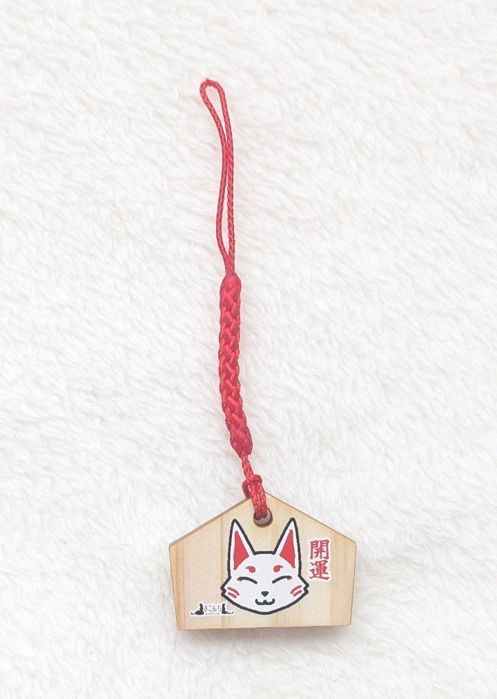 ドール用絵馬 きつねさん MDD,DDP,DD,SD、幼SD、他1/12サイズのドールなどにもおすすめの絵馬