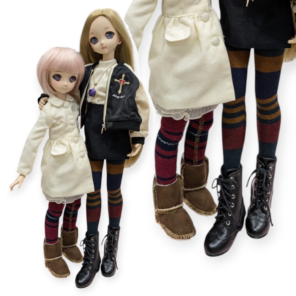 1/3フリーサイズ ニーソックス タータンチェック レッド MDD,DDP、DDなどに着せられるソックス