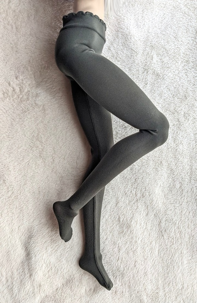 DD系サイズ ハイゲージタイツ プレーン オリーブグリーン DDDY着用可能