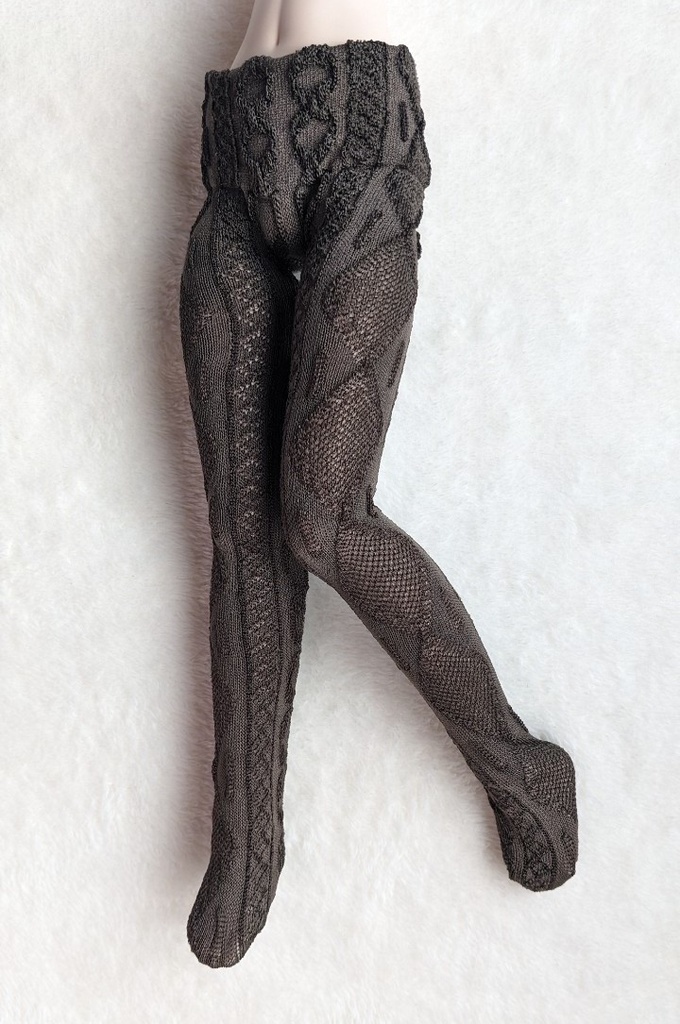 MDD系サイズ タイツ サイドアーガイル オールブラウン