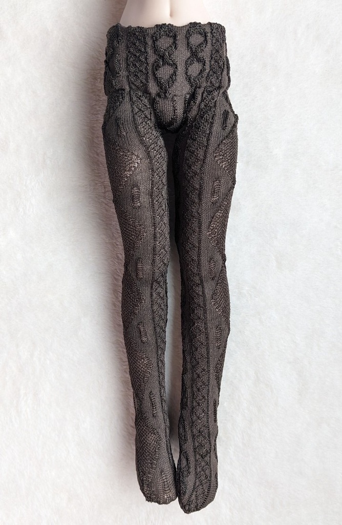 MDD系サイズ タイツ サイドアーガイル オールブラウン