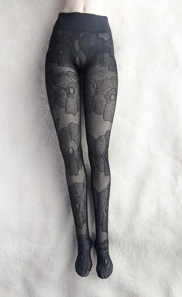 DD系サイズ ハイゲージタイツ アネモネ クリアブラック DDDY・SD着用可能