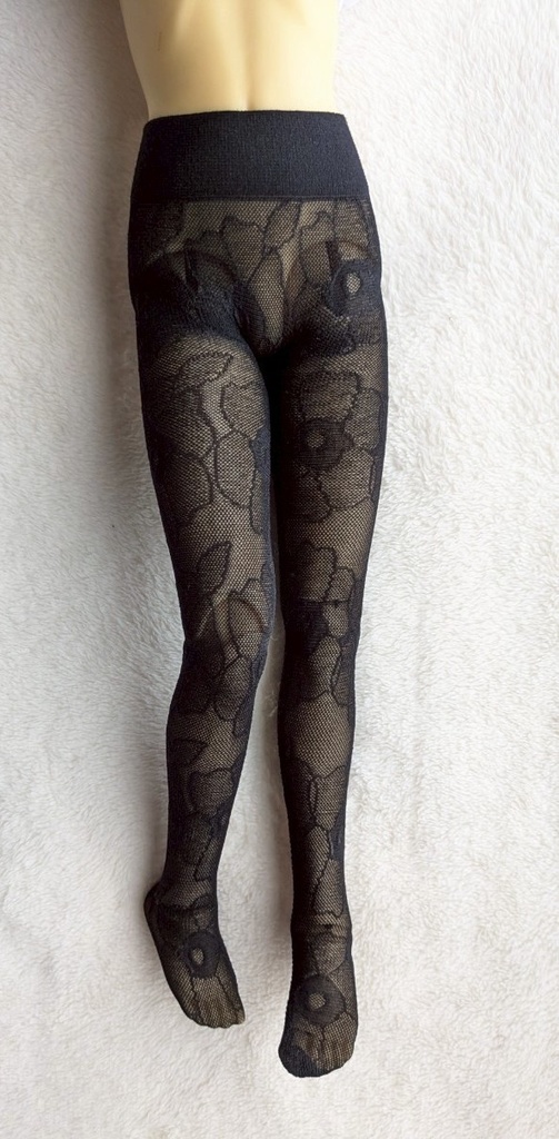 DD系サイズ ハイゲージタイツ アネモネ クリアブラック DDDY・SD着用可能