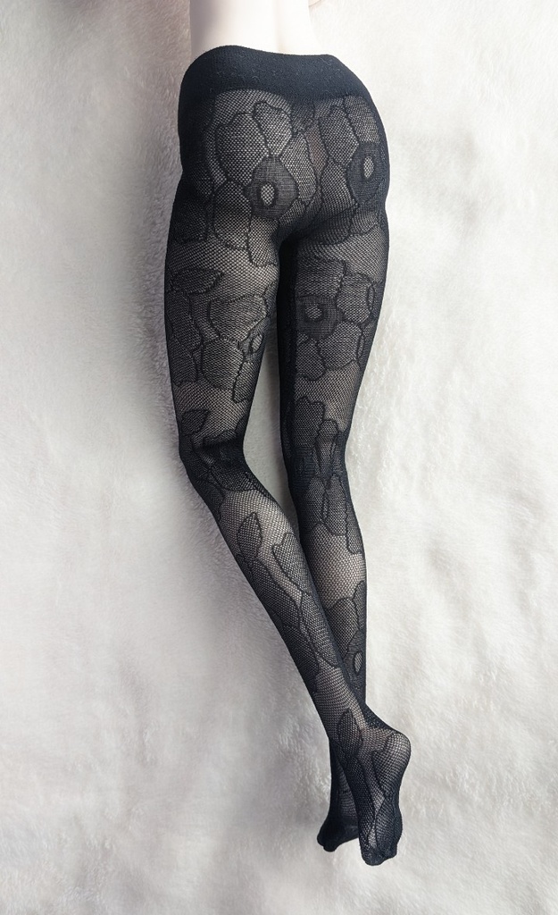 DD系サイズ ハイゲージタイツ アネモネ クリアブラック DDDY・SD着用可能