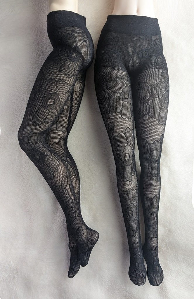 DD系サイズ ハイゲージタイツ アネモネ クリアブラック DDDY・SD着用可能