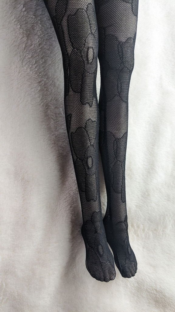 DD系サイズ ハイゲージタイツ アネモネ クリアブラック DDDY・SD着用可能