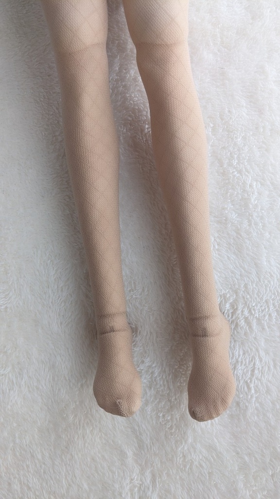 DDサイズ ハイゲージタイツ ミドルダイヤ クリアベージュ DDDy着用可能