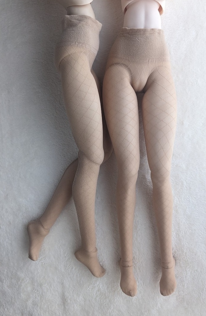 DDサイズ ハイゲージタイツ ミドルダイヤ クリアベージュ DDDy着用可能