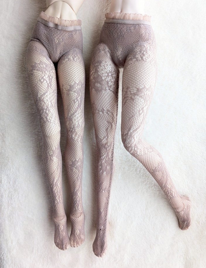 DDサイズ 網タイツ キキョウレース ピンクモカ DDDy・スマートドール・SD着用可能