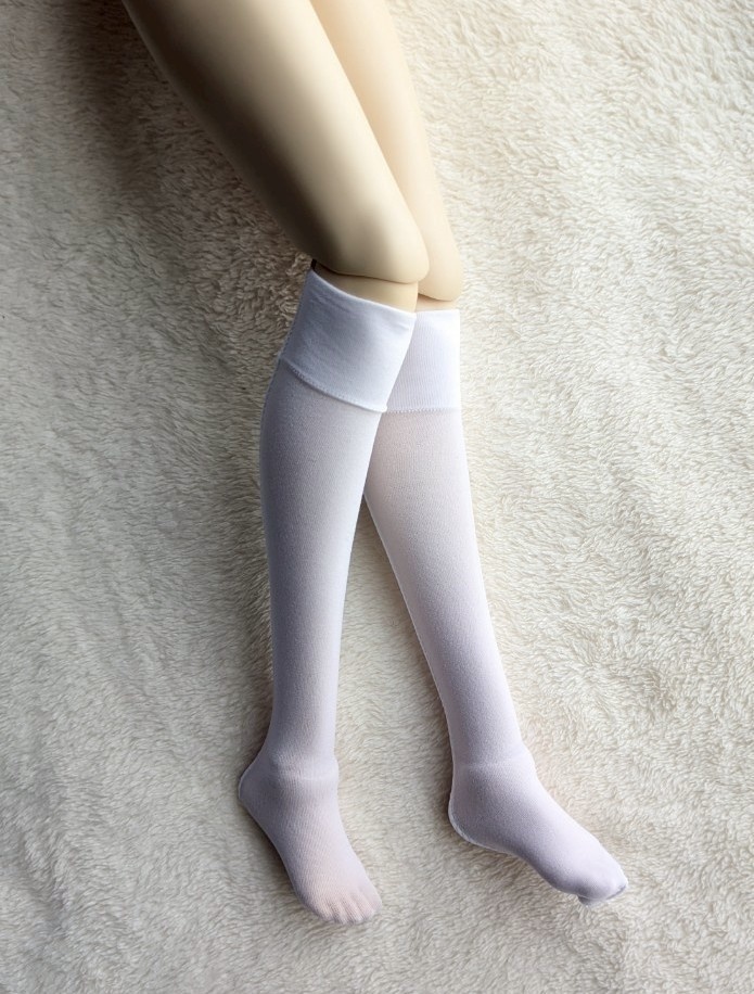 ニーソックス プレーン ホワイト MDD・DDP・DD・DDDy・スマートドール着用可能