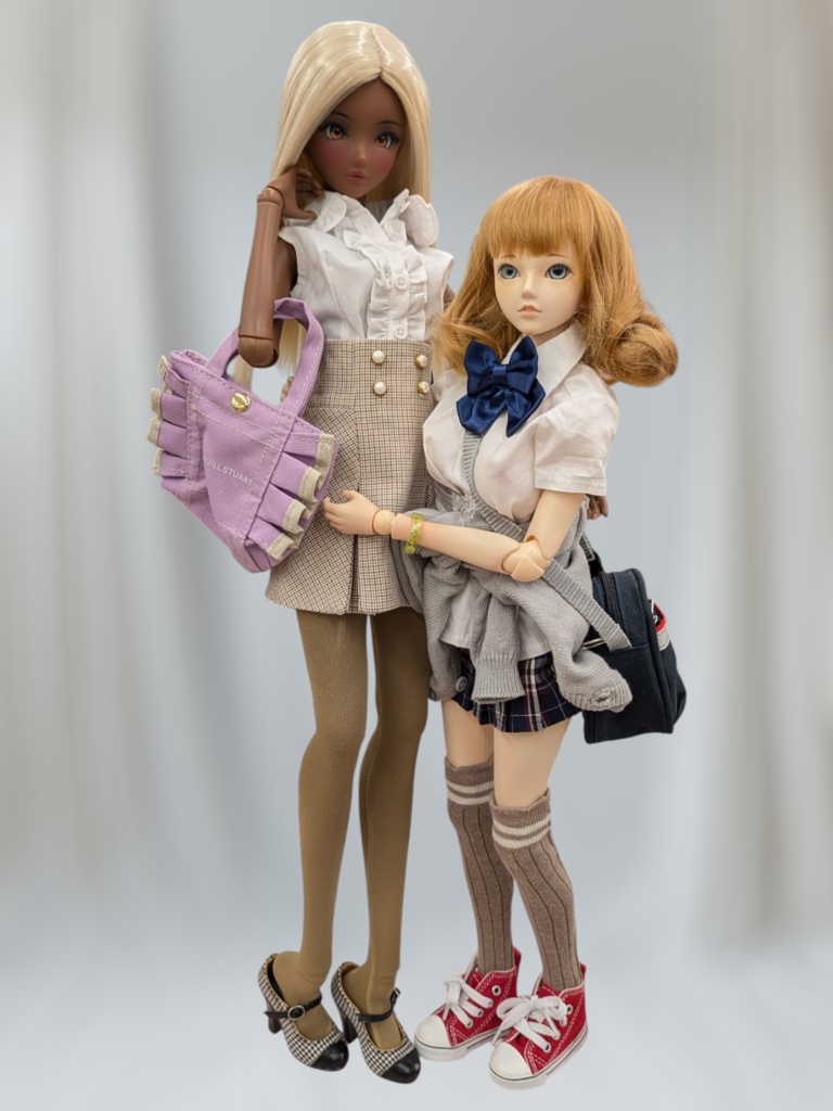 last1 1/3フリーサイズニーソックス ダブルライン モカ MDD DDP DD SD スマートドール着用可