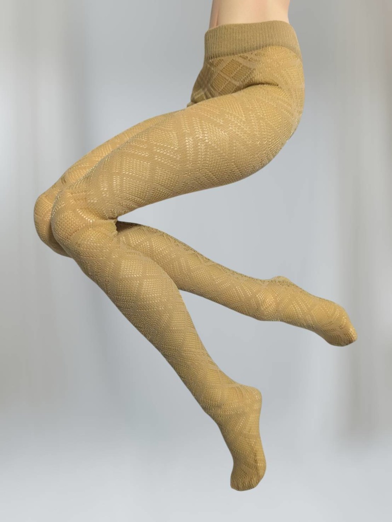 新作 DDPサイズ ハイゲージタイツ ビッグチェック クリアベージュ オビツ50・エンジェルフィリア着用可能