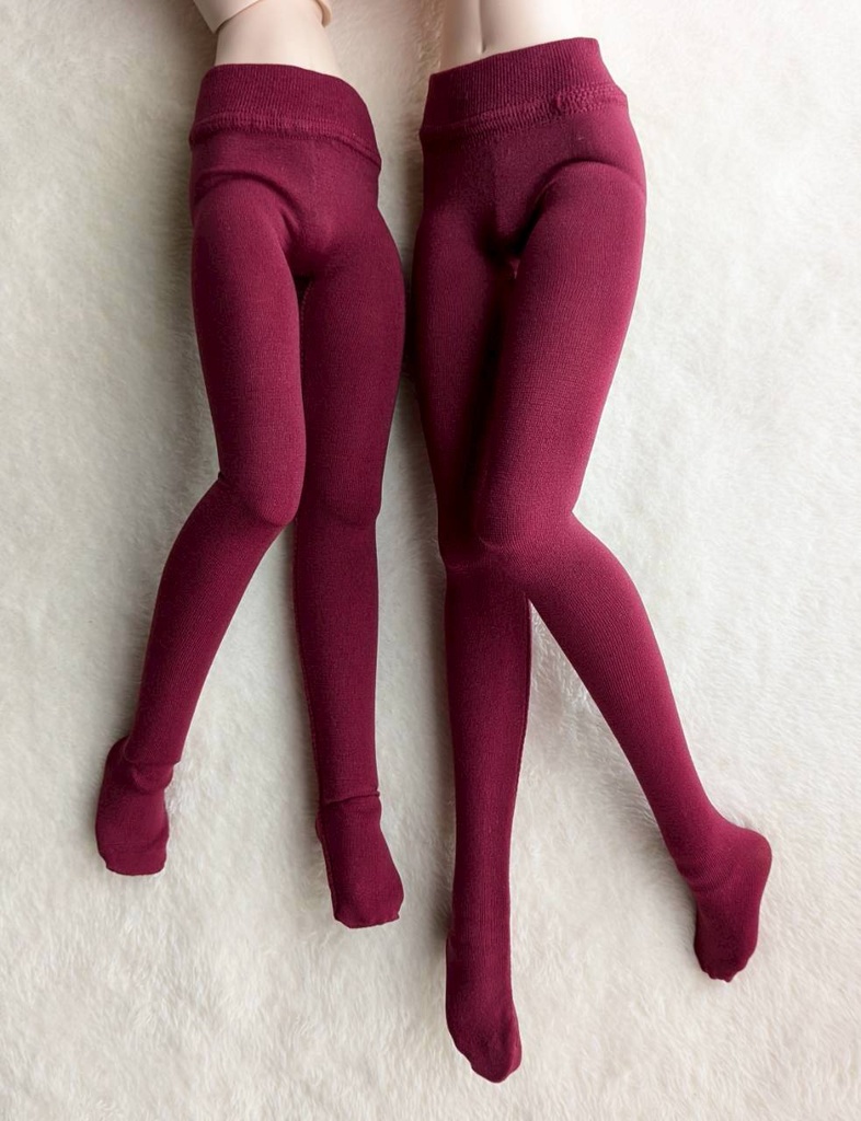 新作 MDD・DDPサイズ ハイゲージタイツ プレーンボルドー DDP・オビツ50・エンジェルフィリア着用可能 11/23発売開始