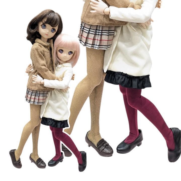 新作 MDD・DDPサイズ ハイゲージタイツ プレーンボルドー DDP・オビツ50・エンジェルフィリア着用可能