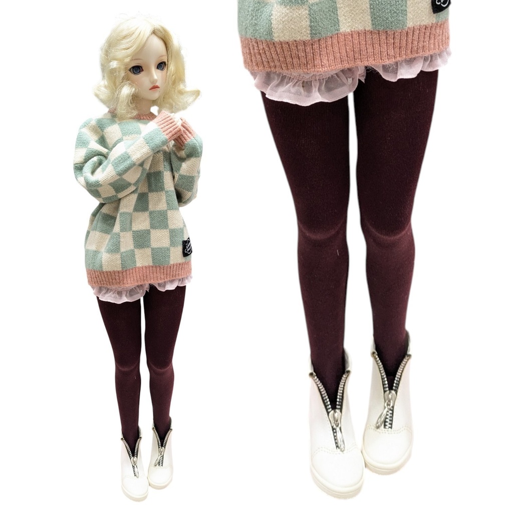 新作 DDサイズ ハイゲージタイツ ローライズ プレーンボルドー DDDy・スマートドール着用可能