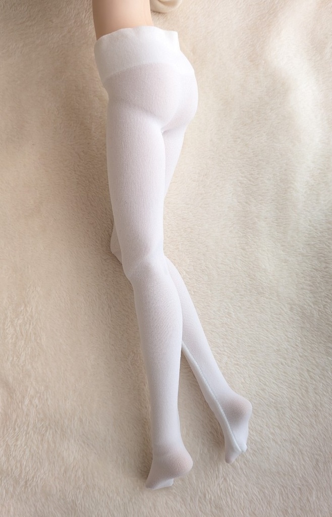新作 DDPサイズ ハイゲージタイツ プレーンホワイト