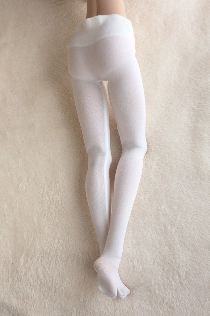 新作 DDPサイズ ハイゲージタイツ プレーンホワイト