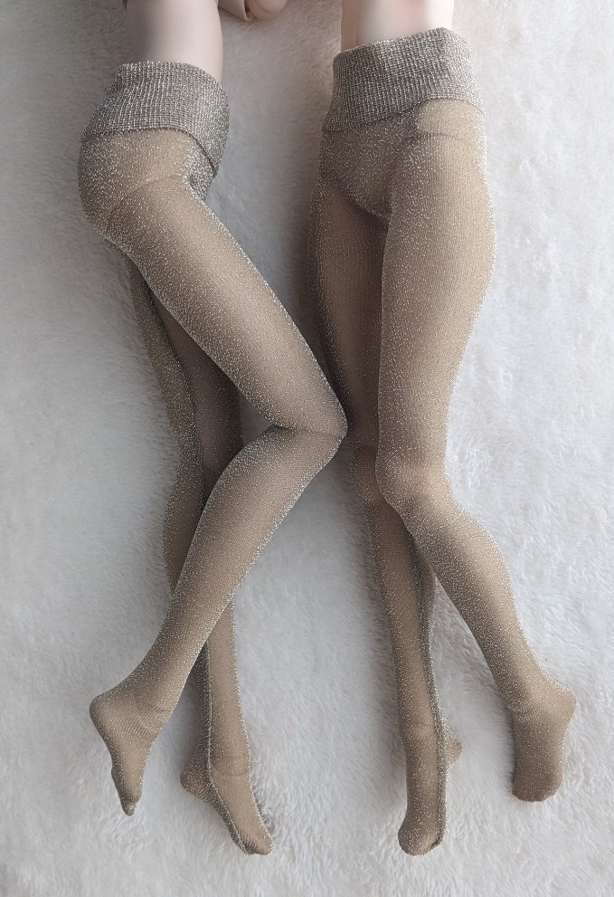 新作 DDPサイズ ハイゲージタイツ クリアゴールド
