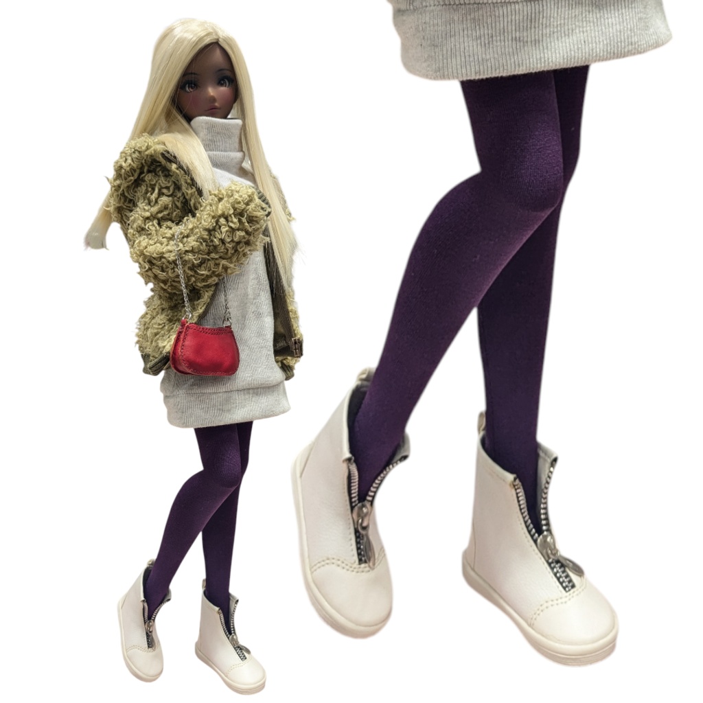 新作 DDサイズ ハイゲージタイツ ローライズ プレーン プラム DDDy・スマートドール着用可能