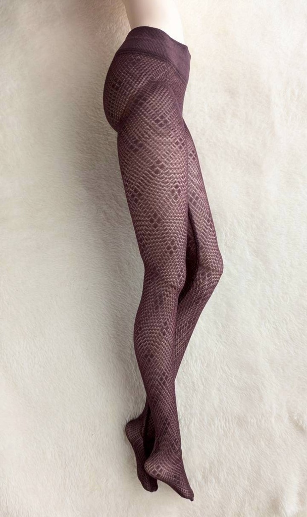 新作 DDサイズ ハイゲージタイツ グレンチェック クリアグレープ DDDy・スマートドール着用可能