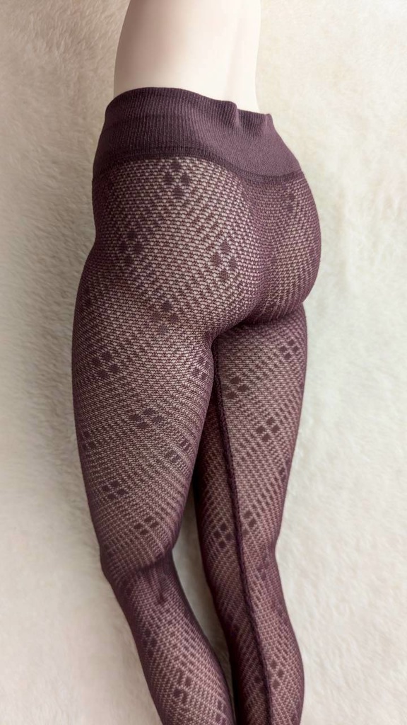 新作 DDサイズ ハイゲージタイツ グレンチェック クリアグレープ DDDy・スマートドール着用可能