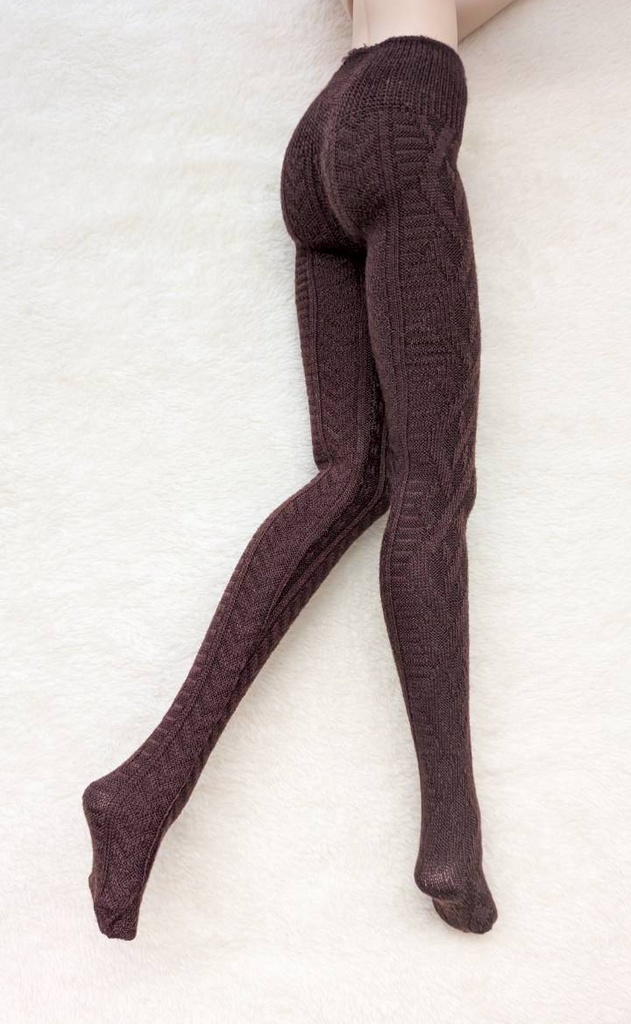 新作 DDPサイズ タイツ チェーンアーガイル ブラウン オビツ50等着用可能