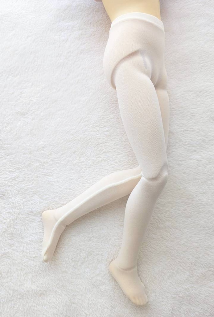 新作 DDPサイズ ハイゲージタイツ プレーン クリームホワイト SD/オビツ50着用可能